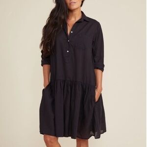 Grayson Womens black the change maker long sleeve midi dress